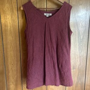 Maroon Linen Flax Set